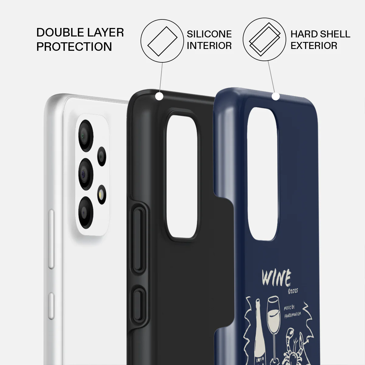 Wine & Dine - Samsung Galaxy A73 Case - Image 2