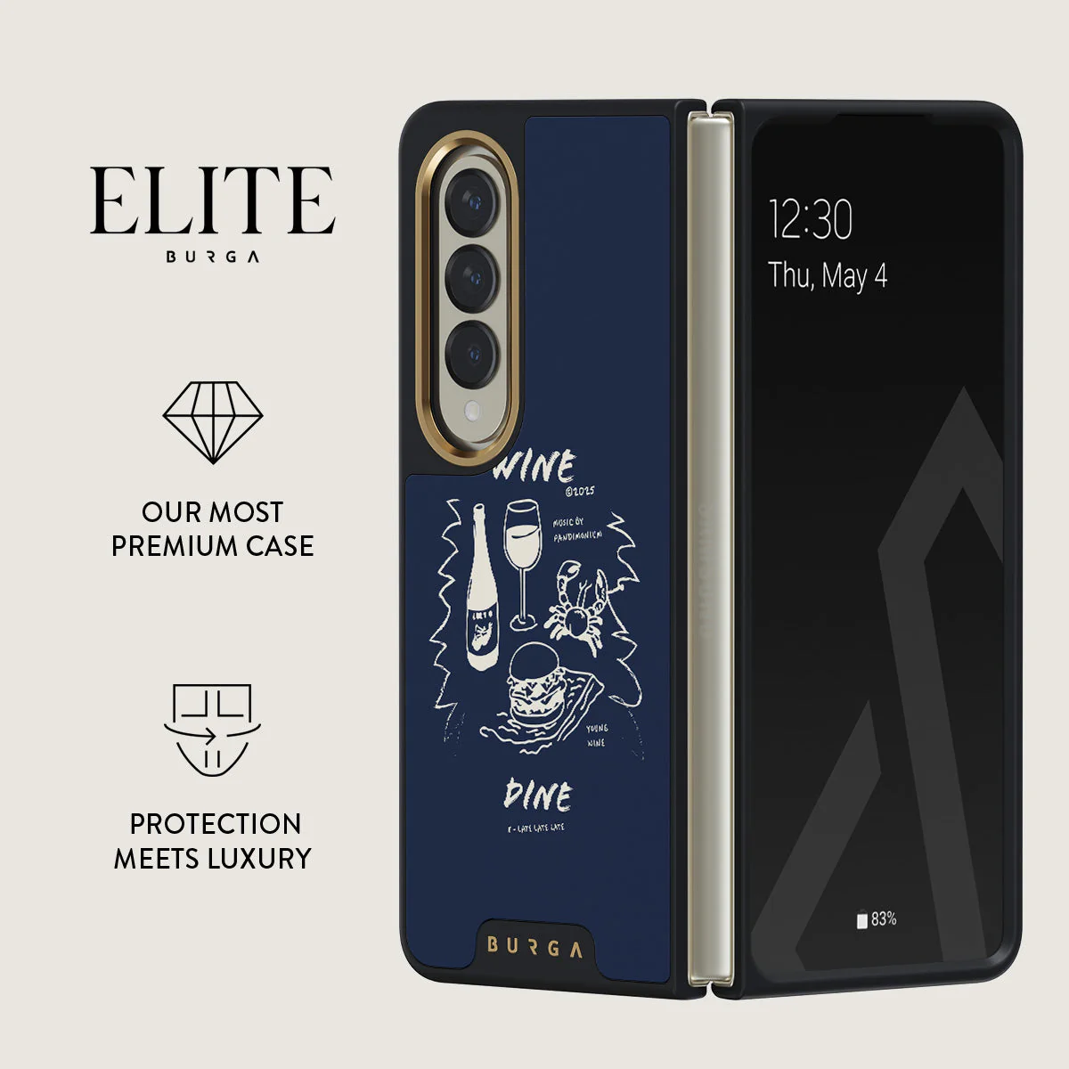 Wine & Dine - Samsung Galaxy Z Fold 4 Case - Image 7