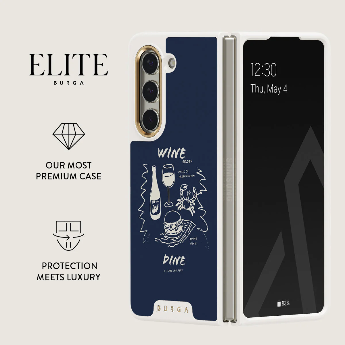 Wine & Dine - Samsung Galaxy Z Fold 5 Case - Image 16