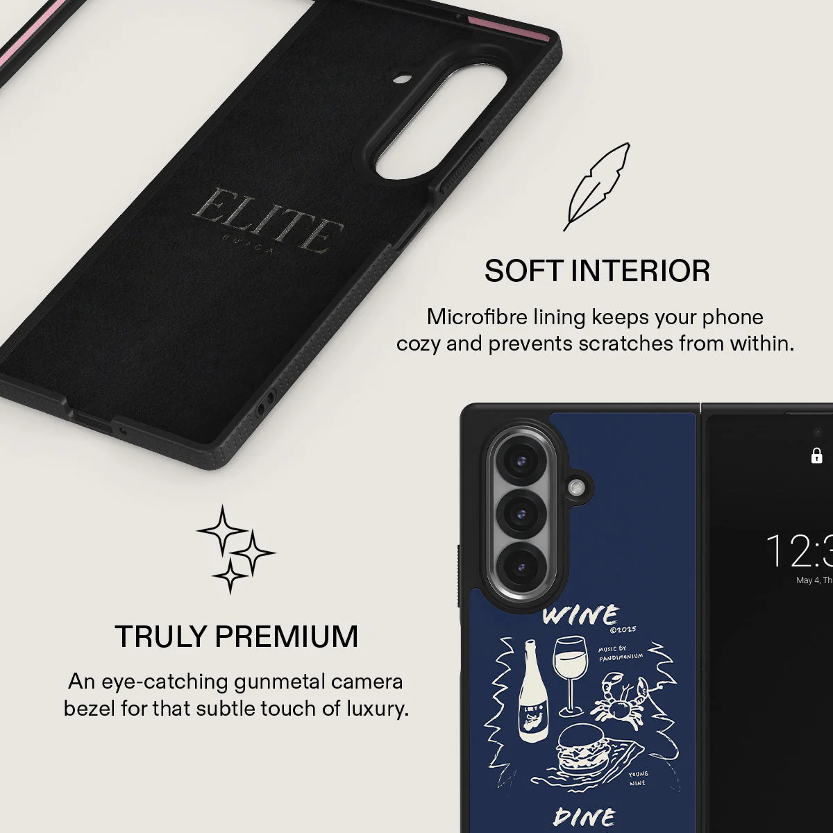 Wine & Dine - Samsung Galaxy Z Fold 7 Case - Image 13