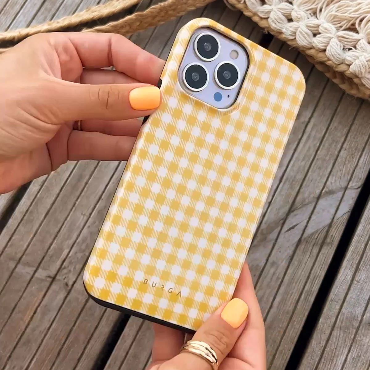 Tuscan Sun - Yellow Plaid Samsung Galaxy A37 5G Case - Image 5