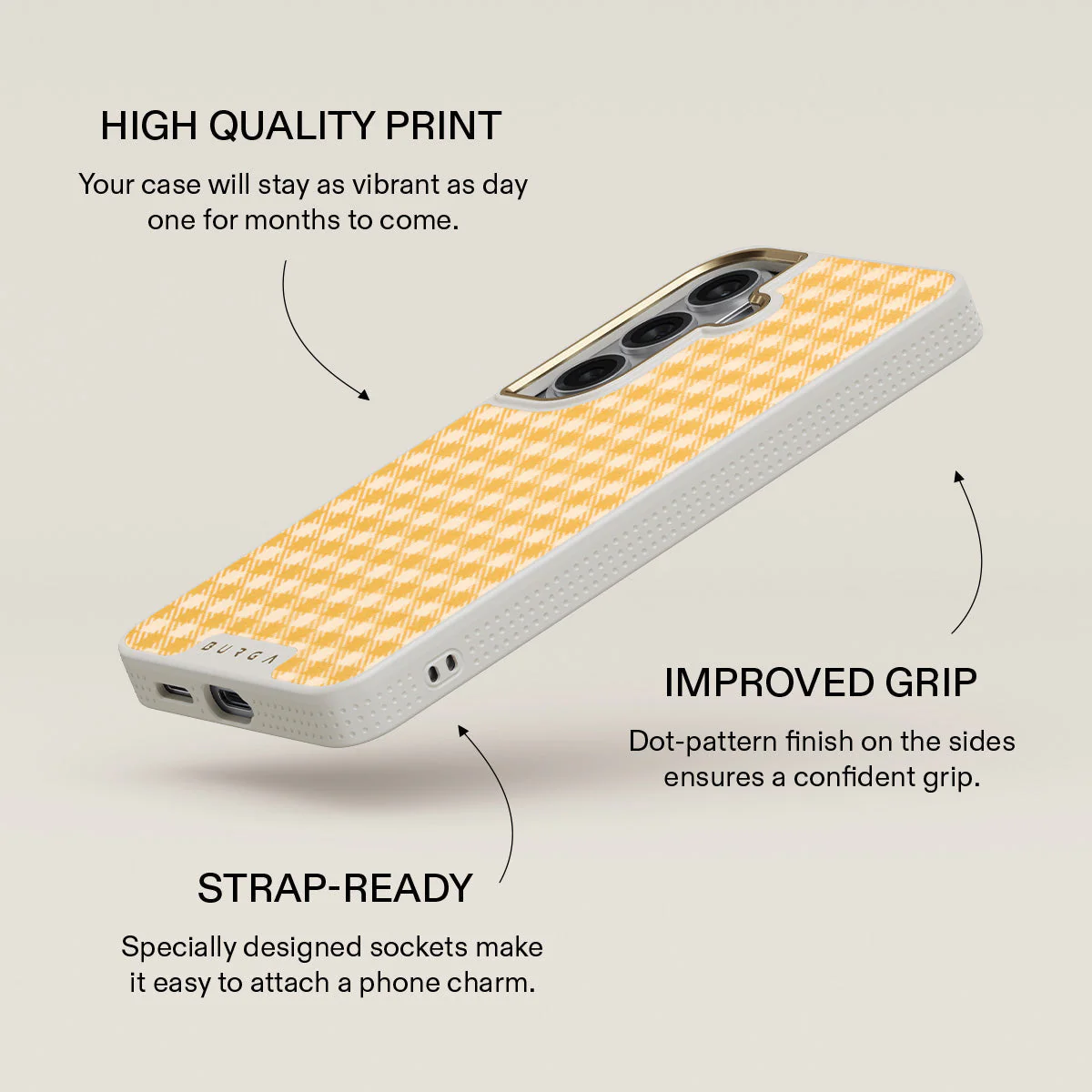 Tuscan Sun - Yellow Plaid Samsung Galaxy S26 Case - Image 30