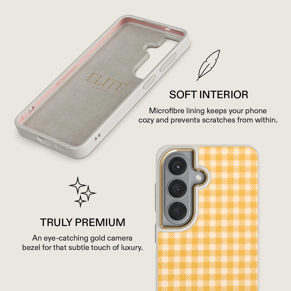 Tuscan Sun - Yellow Plaid Samsung Galaxy S26 Case - Image 31