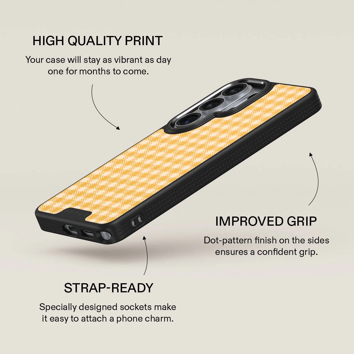 Tuscan Sun - Yellow Plaid Samsung Galaxy S26 Ultra Case - Image 16
