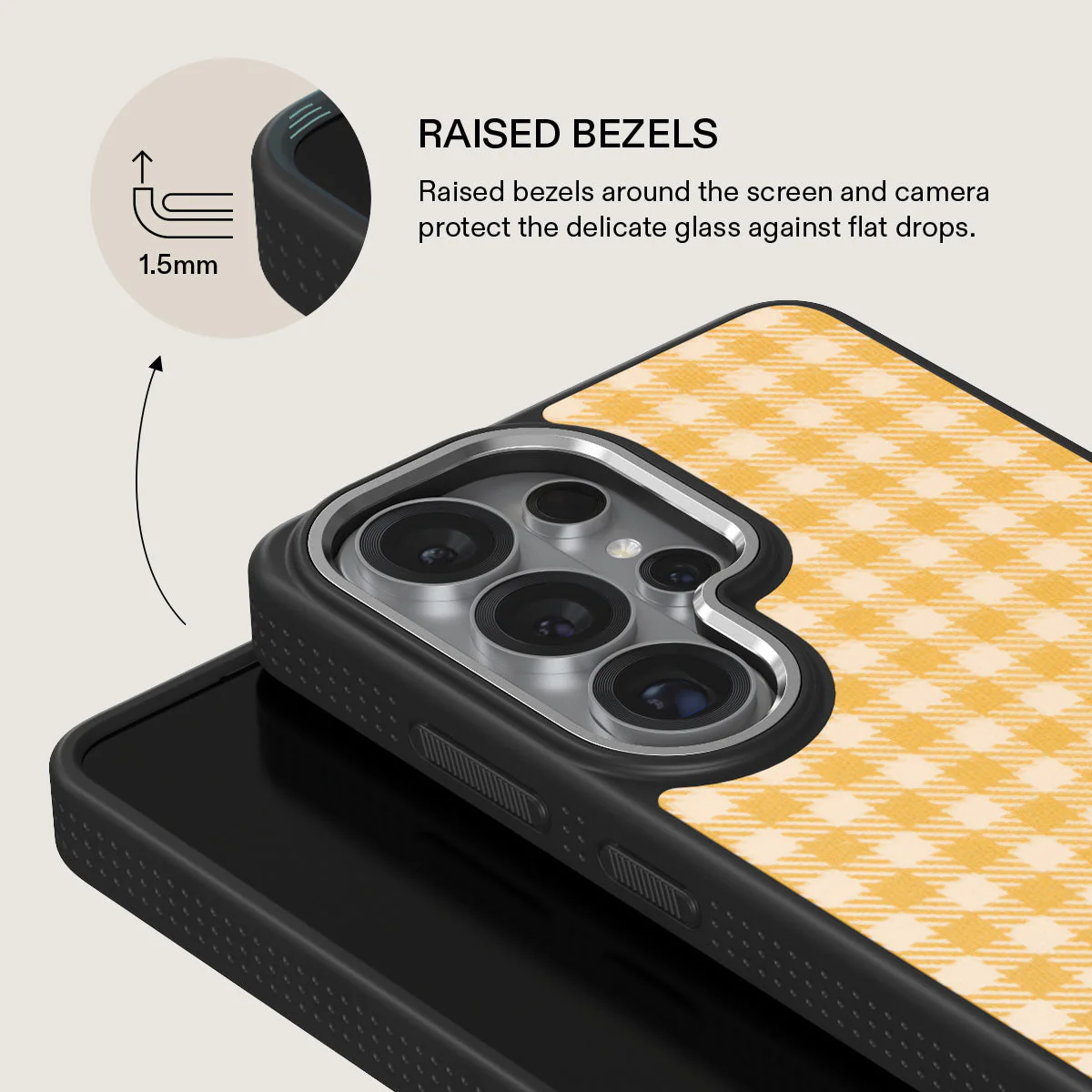 Tuscan Sun - Yellow Plaid Samsung Galaxy S26 Ultra Case - Image 22