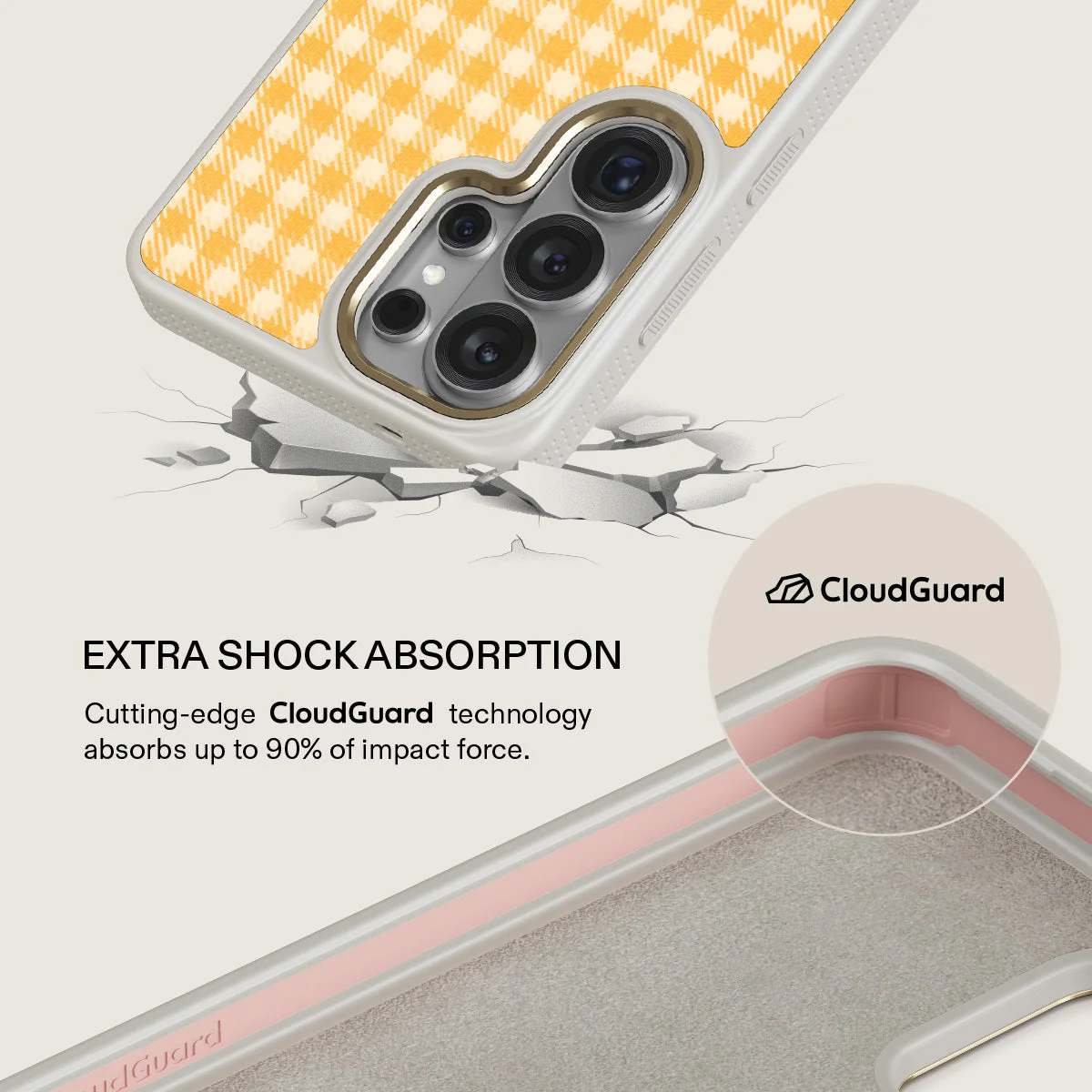 Tuscan Sun - Yellow Plaid Samsung Galaxy S26 Ultra Case - Image 28