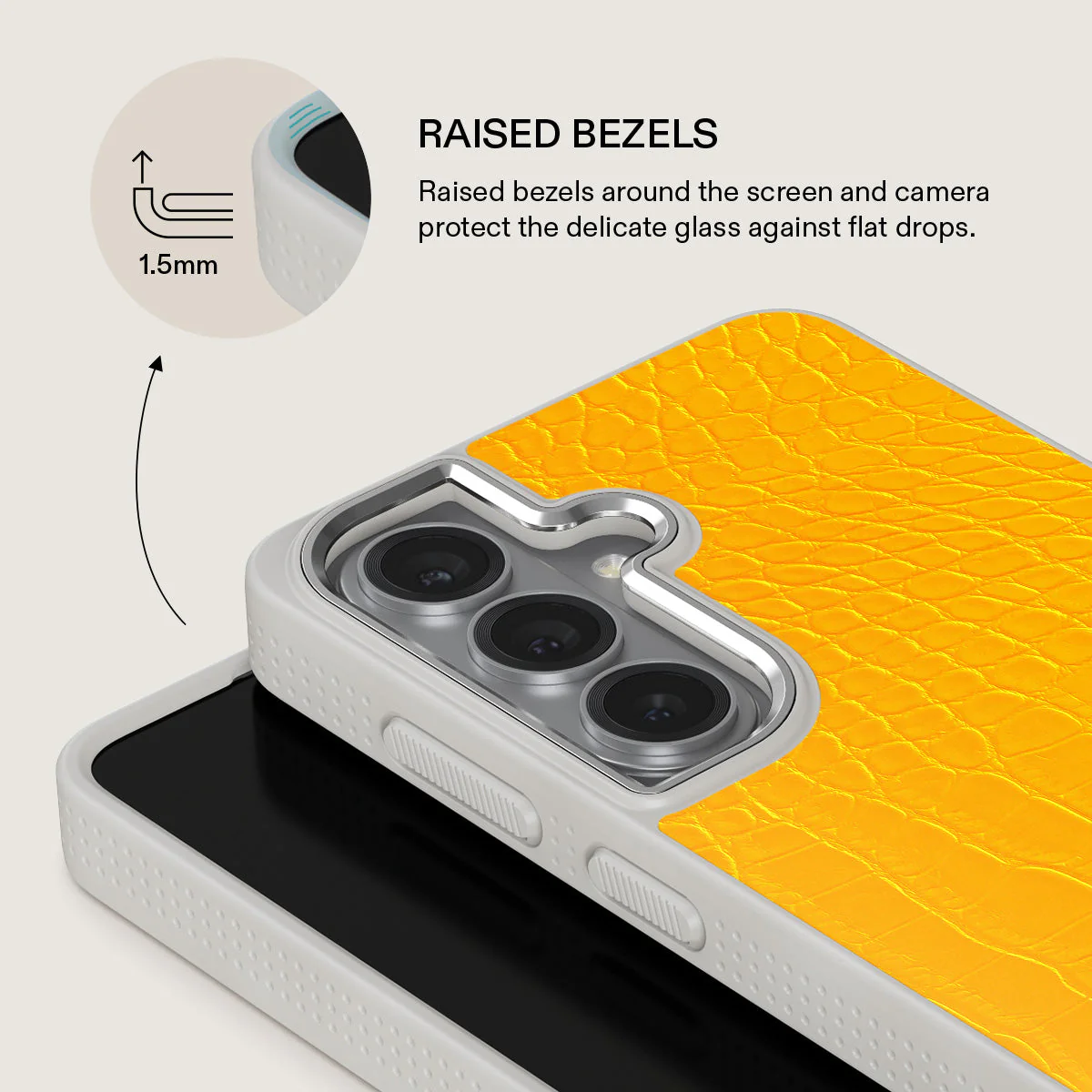 Canary Yellow - Snake Skin Samsung Galaxy S26 Plus Case - Image 36